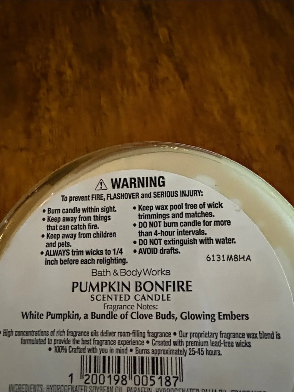 Nwt “Pumpkin Bonfire” 3 Wick Candle from the new fall collection from B&B